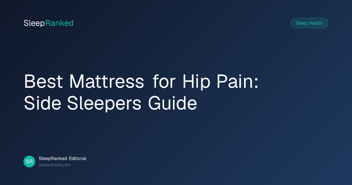 Best Mattress for Hip Pain: Side Sleepers and Greater Trochanteric ...